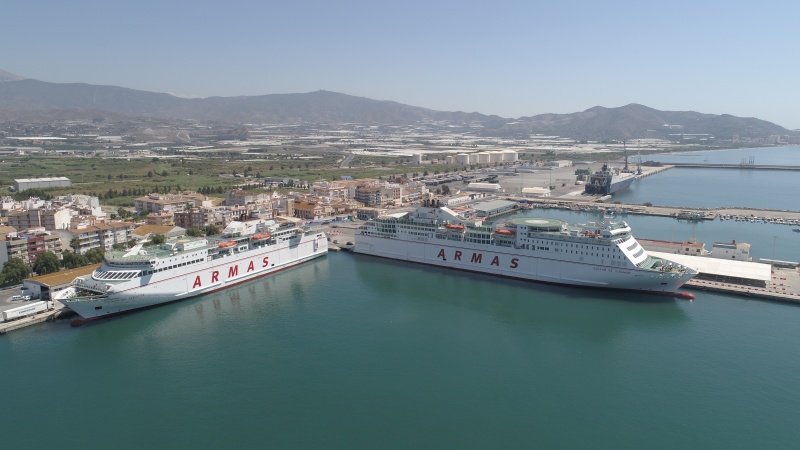 La naviera Armas modifica el horario de vuelta a Melilla para prolongar el - Noticia Puerto de Motril